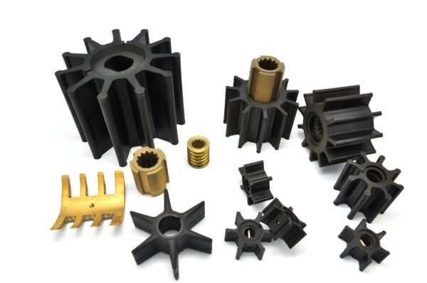 Rubber impellers are a type of component used in pumps to move fluids, such as water or chemicals.