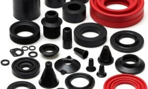 Custom Rubber Molded Parts black and Red