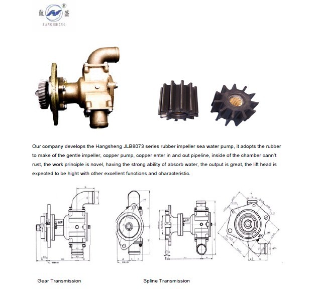 Rubber impeller sea water pump1