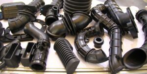 Various rubber parts in the industry.