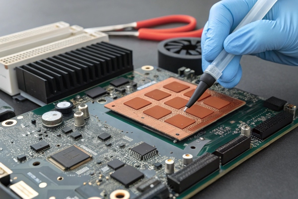 Heat conductive silicone rubber is used in components such as heat sinks, circuit boards, and LED displays.