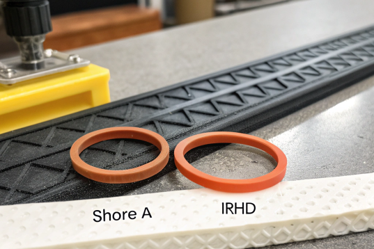 Rubber parts manufacturing, showcasing precision molded rubber products for industrial applications