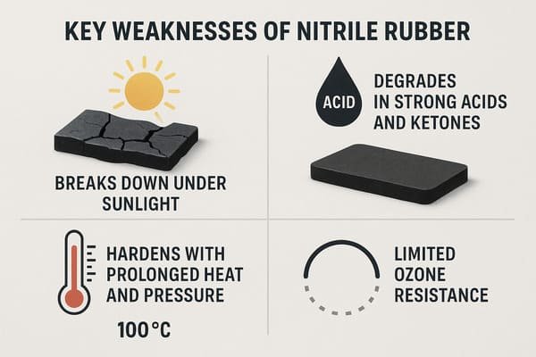 nitrile rubber disadvantages