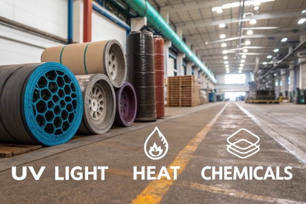 how UV light, heat, and harsh chemicals affect rubber over time, highlighting the importance of proper care for prolonging its lifespan.