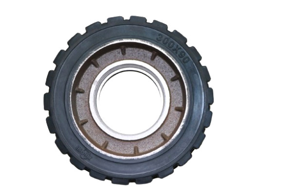 Solid Rubber Wheels for Electric Forklifts 300x90