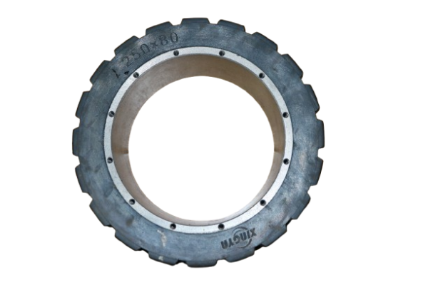 Solid Rubber Wheels for Electric Forklifts without metal insert