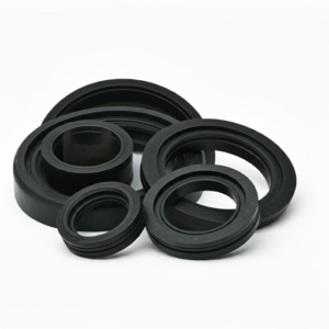 various EPDM rubber products, including solid seals, expanded foam sheets, and gaskets