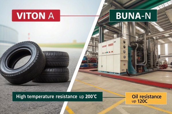 Viton and Buna-N , key differences in chemical composition, temperature resistance, and industrial applications