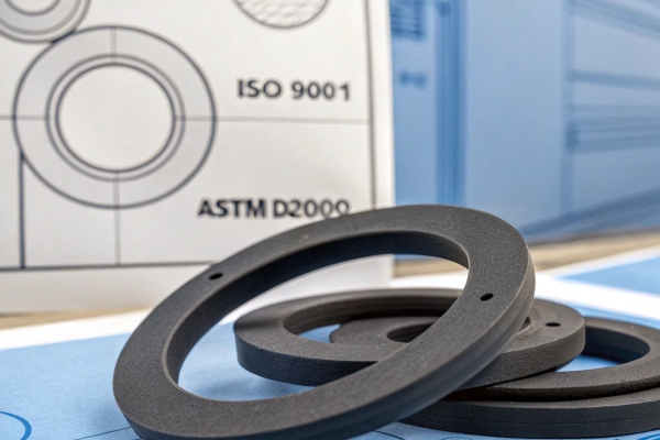 international rubber standards ISO 9001 and ASTM D2000