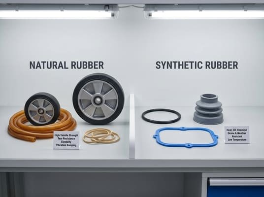 natural rubber vs synthetic rubber for industrial applications