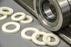 Rubber washers are flat, circular pieces of rubber that create a seal between two surfaces