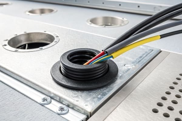 Installing Rubber Grommets in HVAC