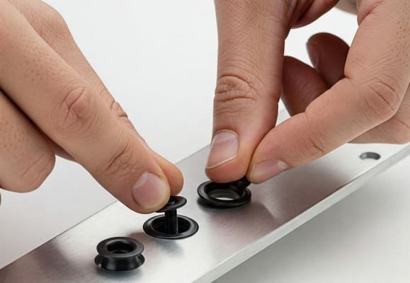 Installing Rubber Grommets