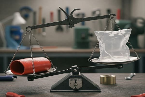 Plastic vs Rubber Weight