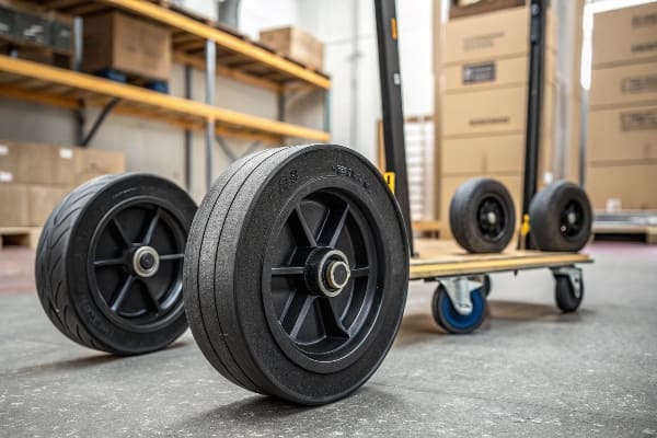 Solid Rubber Wheels Floor Performance