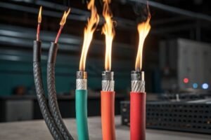 three fire-resistant rubber