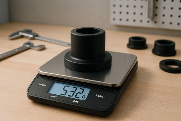 Rubber Weight Units in grams (g) or kilograms (kg)