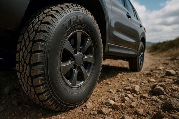 TPR tire’s performance on rough terrain outdoor