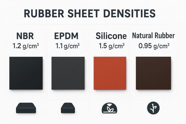 Types of Rubber Sheets and Density