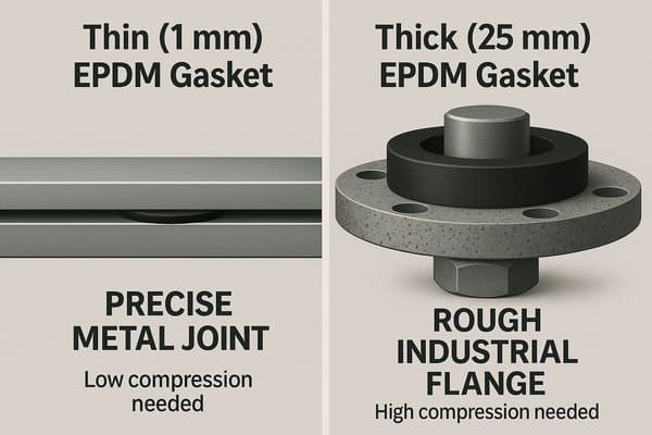 EPDM gasket thickness
