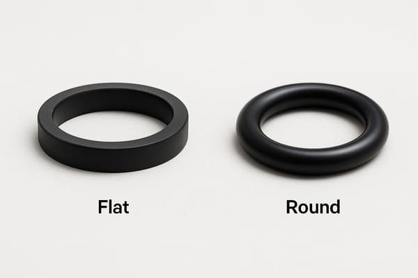 flat vs round o-ring