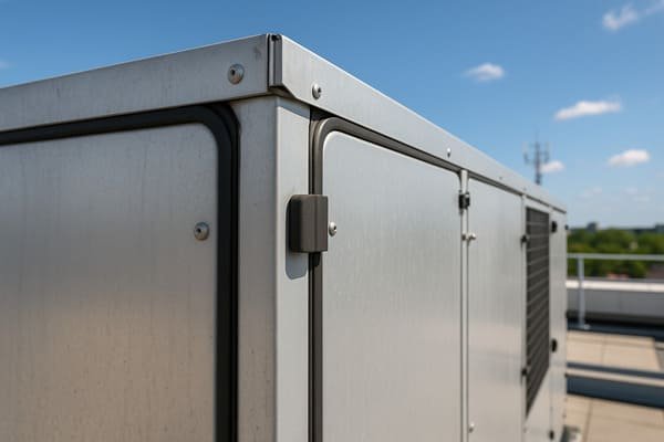 Outdoor HVAC gasket weather protection