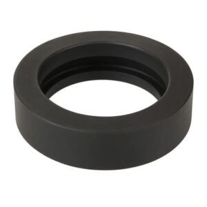 EPDM C-profile grooved gasket, black rubber seal with dual sealing lips and internal shoulder, designed for mechanical pipe coupling applications.