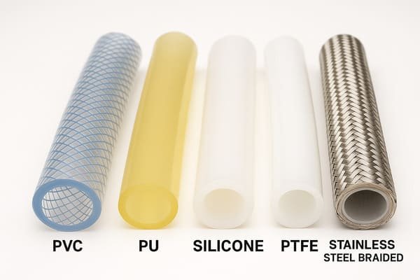 radiator hose comparison rubber vs metal vs plastic