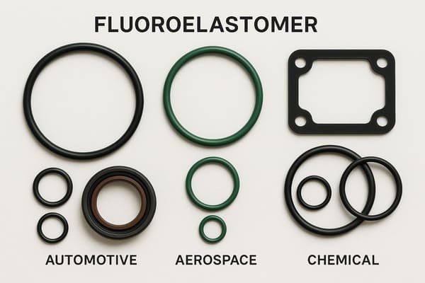 Fluoroelastomer rubber used for gaskets and seals