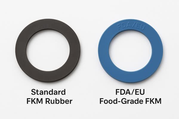 comparison food-grade vs industrial FKM