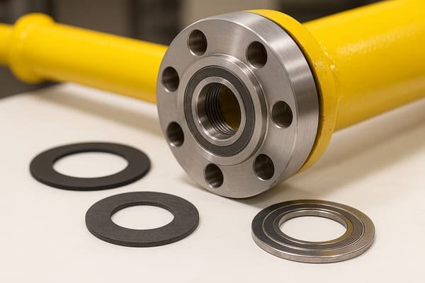 Gas pipeline gasket material