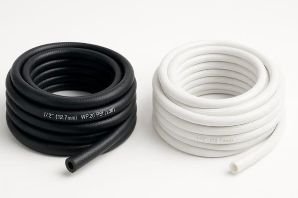 rubber vs plastic hose comparison