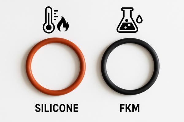 silicone vs fluoroelastomer comparison
