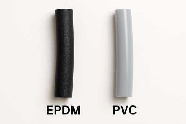 EPDM vs PVC comparison:EPDM offers superior weather, ozone, and UV resistance, while PVC is cost-effective, easy to process, and chemically resistant