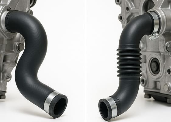 types of radiator hoses - molded and flexible