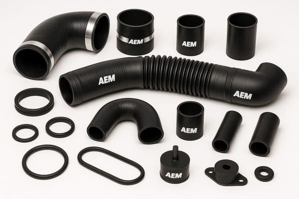 AEM rubber is a specialty synthetic elastomer that offers excellent resistance to heat, oils, ozone, and weathering.