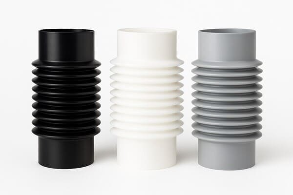 selecting silicone bellows to consider temperature range, exposure to chemicals, movement type, sealing requirements, and regulatory standards.