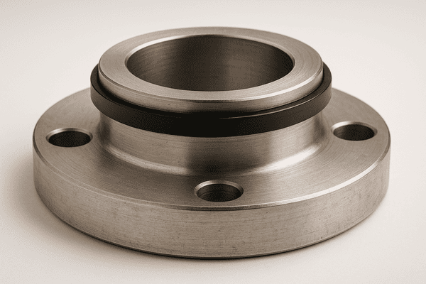 A square ring fills the groove more completely than an O-ring, giving a wide sealing face that stays stable under compression