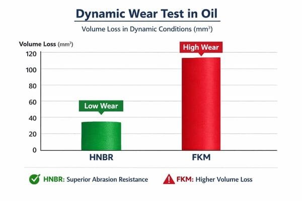 dynamic wear test HNBR FKM rubber